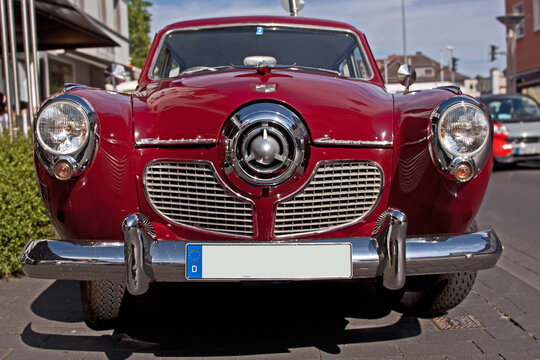 Front eines alten Studebaker Champion, Rheinbach, Deutschland, 18.07.2015