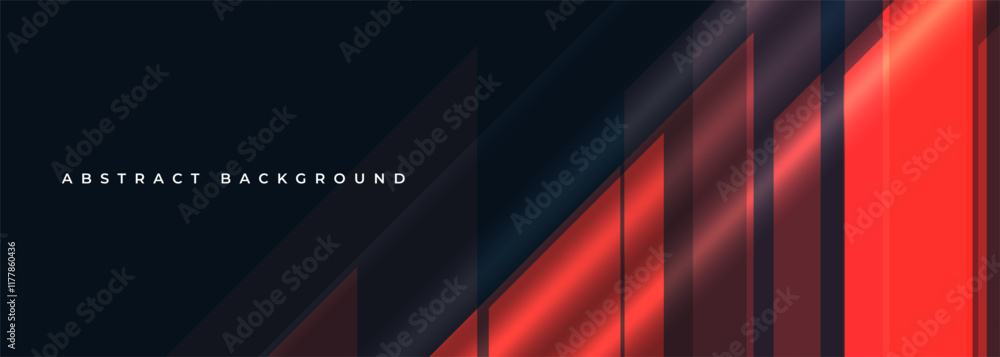 Aufkleber white and blue modern abstract wide banner with geometric shapes. abstract background vector illustr