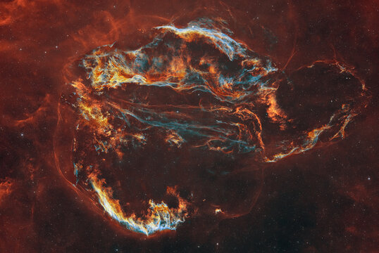 Veil Nebula Supernova Remnant - Powered by Adobe