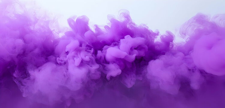 Delicate purple smoke swirling on a clean background, isolated with fine detail to evoke serenity and mystery.