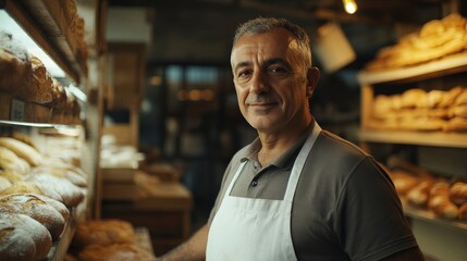 Fototapeta premium Turkish Baker in Action