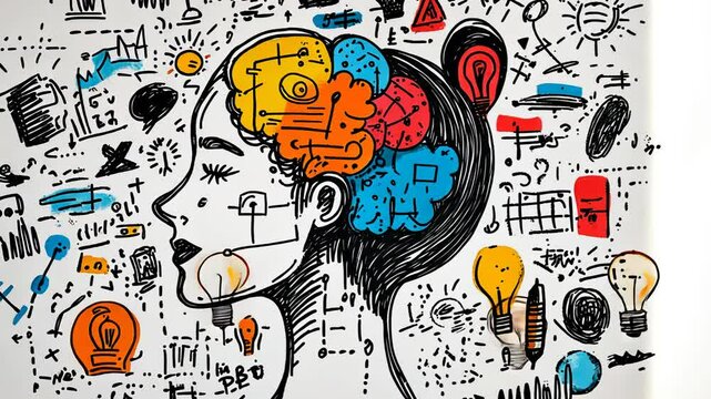 Creative Brain Idea Icon Vector Illustration for Business Concept Design