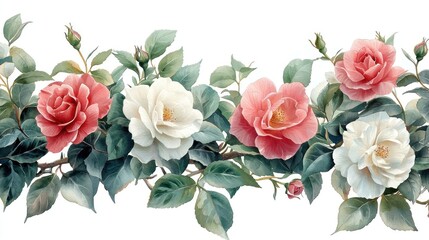 Blooming roses display botanical garden floral art natural beauty close-up elegance