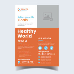This Medical Flyer design is tailored to meet the needs of healthcare organizations, clinics, hospitals, and medical professionals.