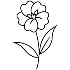 hand drawn flower