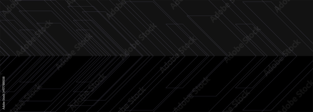 Poster abstract vector arrows background. white dynamic arrows on wide abstract black banner. vector illust