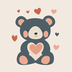 teddy bear with heart