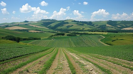 Fototapeta premium green plant natural background. Flowers, trees, forest