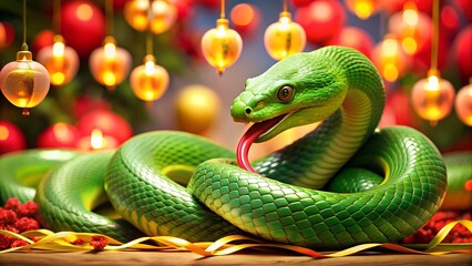 Fototapeta premium chinese new year snake