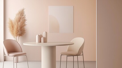 Minimalistic Interior Design With Warm Beige Tones and Stylish Decoration Pieces