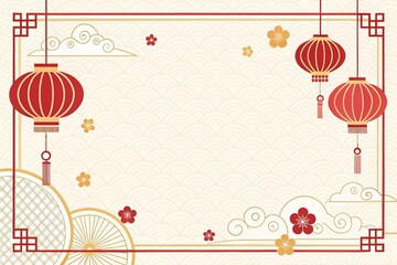 chinese new year illustration background