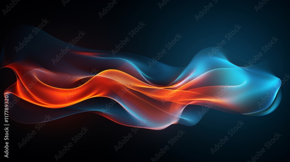 Aufkleber dancing light a captivating display of flickering illumination on a dark canvas