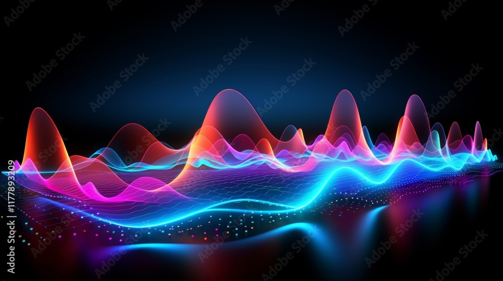 Poster dancing light captivating flickering illumination on a dark canvas creating movement effect