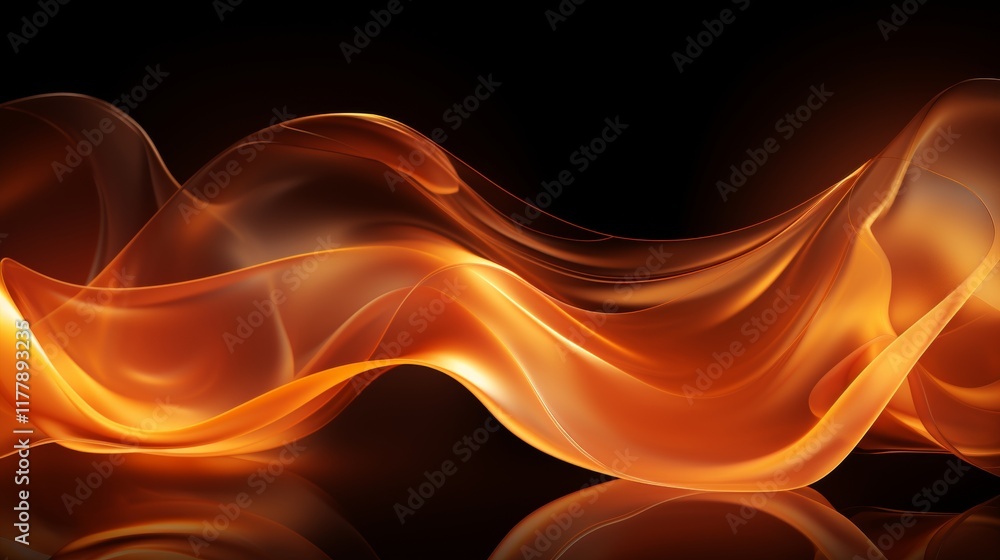 Poster enchanting dance of flickering light against a dark canvas creating a captivating movement effect