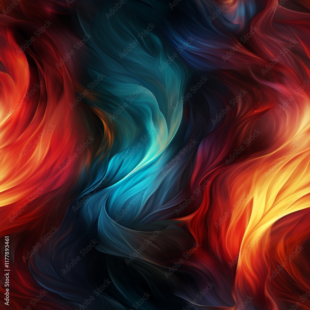 Poster abstract background with overlapping light reflections creating unique patterns and flare effects