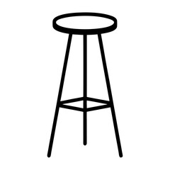 chair, isolated, stool, wood, wooden, furniture, white, ladder, seat, object, easel, stepladder, empty, old, metal, bar, black, step, single, home, art, white background, stand, blank