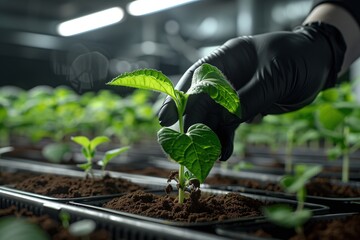 Sustainable agriculture mass production of engineered crops