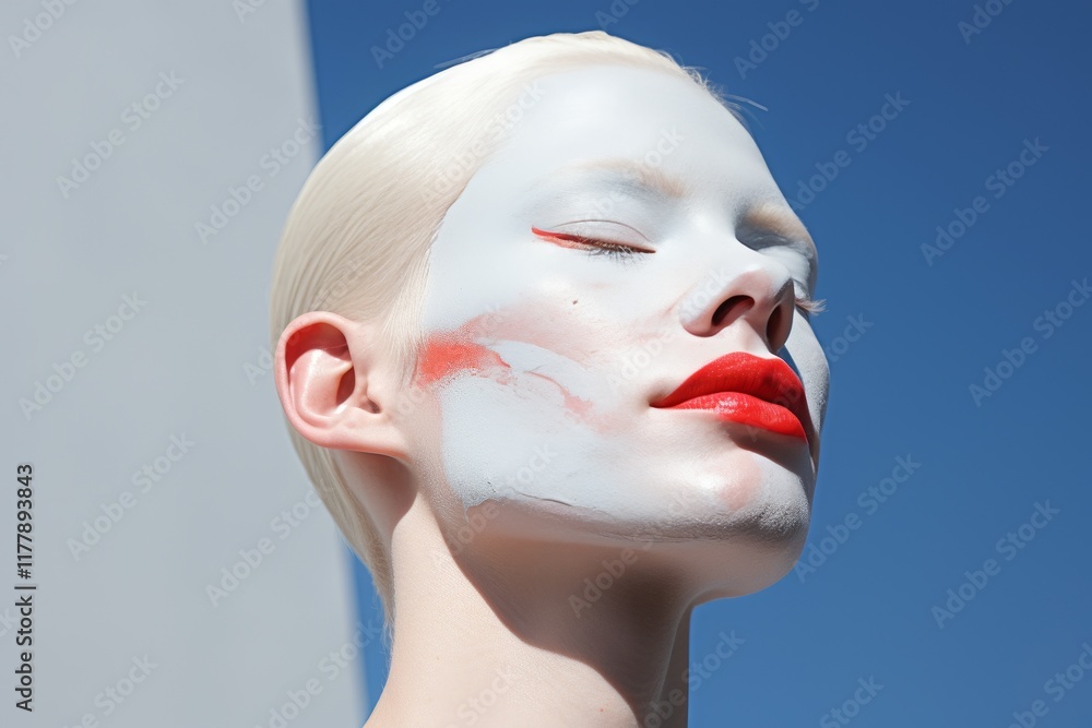 Poster elegant minimalist portrait capturing the essence of simplicity and artistic expression