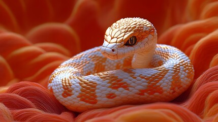 Fototapeta premium chinese new year decoration Radiant Gold Snake – Zodiac Symbol of Prosperity for 2025, Perfect for Lunar New Year Decor and Cards Lunar Festive Zodiac in Gold Linework