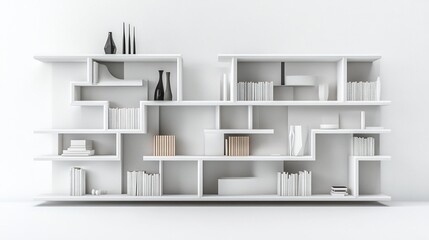 Modular shelving system minimalist style flexible configurations and contemporary aesthetics