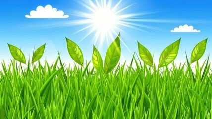 Fototapeta premium green plant natural background. Flowers, trees, forest