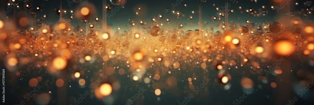 Poster dynamic light flares on dark background with colorful marsh and orange motion effects