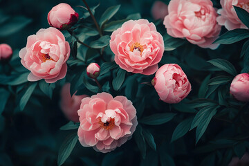 Colorful blossom in spring garden generative ai picture