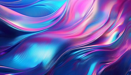 Obraz premium iridescent abstract background with vibrant blue and pink hues