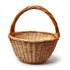 Obraz premium Wood Basket Isolated
