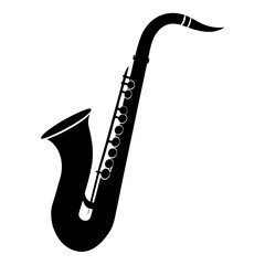 saxophone isolated on white background