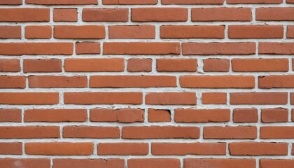 Classic red-orange brick wall with faint white speckles and weathered texture