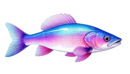  catfish water color isolated on transparent background