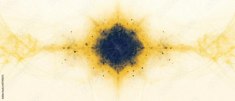 Poster flow of information. polylines. geometric patterns_001