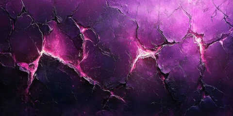 Cosmic cracked surface abstract art digital creation dark environment close-up view surreal concept