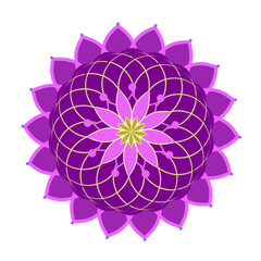 Purple mandala illustration
