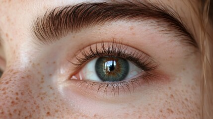 Obraz premium Close-up Eye Detail: Glimpse into Beauty