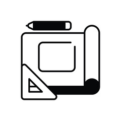 Construction Drawing vector icon