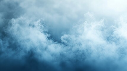 Obraz premium Mesmerizing Blue Smoke Abstract Background