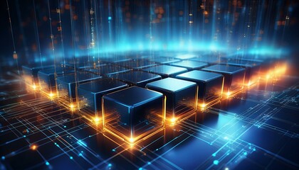 blockchain abstract background