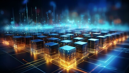 blockchain abstract background