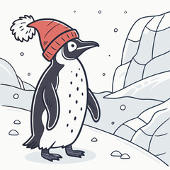 Penguin with hat 