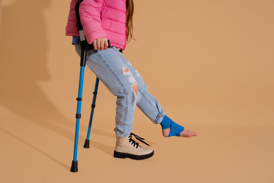 close up bandage foot 
