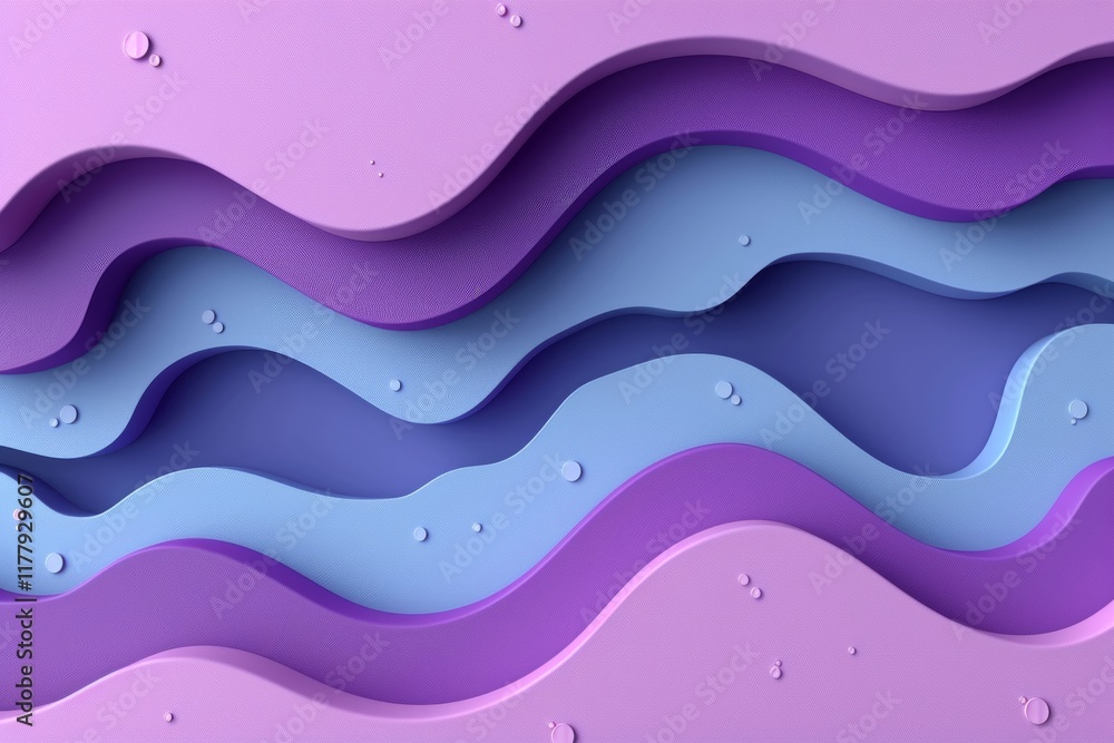 Poster intricate layers of smooth curves and wavy shapes create a mesmerizing pattern, blending shades of p