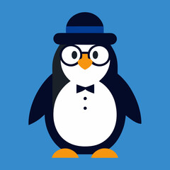 penguin in clothes