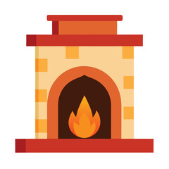 illustration of a fireplace