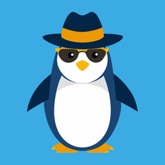 penguin with hat