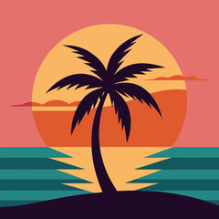 palm tree silhouette