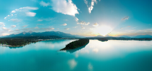 Faaker See in Kärnten, Österreich