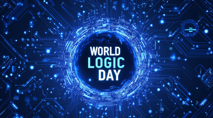 A digital circuits Futuristic technology, World Logic Day