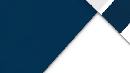 Abstract geometric design featuring blue and white shapes.